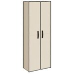 vidaXL Armoire à chaussures Crème 60x30x166 cm Tissu