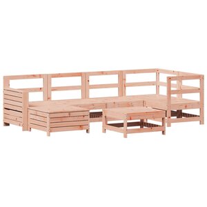 vidaXL Salon de jardin 7 Pièces bois massif sapin de douglas