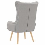 vidaXL Fauteuil relaxant Gris nuage 69 x 74 x 93 cm tissu