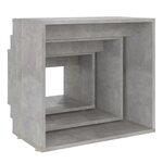 vidaXL Tables gigognes 3 Pièces Gris béton Aggloméré
