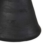vidaXL Table d'appoint noir Ø50x40 cm bois de manguier massif