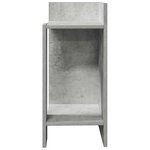 vidaXL Tables d'appoint 2 Pièces avec étagère gris béton 25 5x27x60 cm
