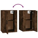 vidaXL Ensemble de meubles TV 3 Pièces Chêne fumé Bois d'ingénierie