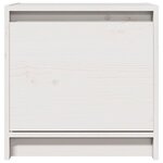 vidaXL Table de chevet Blanc 40x30 5x40 cm Bois de pin massif