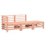 vidaXL Salon de jardin 3 Pièces bois massif douglas