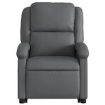 vidaXL Fauteuil inclinable électrique gris similicuir