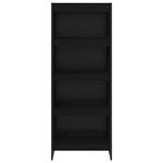 vidaXL Bibliothèque Chêne noir 80 x 30 x 155 cm Bois d'ingénierie
