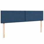 VidaXL Cadre de lit ottoman avec matelas bleu 200x200cm tissu