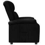vidaXL Fauteuil inclinable Noir Tissu