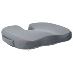 vidaXL Coussin d’assise avec oreiller Gris 47 x 37 x 8 cm Avec filet