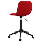 vidaXL Chaises à manger pivotantes lot de 2 rouge bordeaux velours