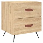 vidaXL Table de chevet chêne sonoma 40x35x47 5 cm bois d’ingénierie