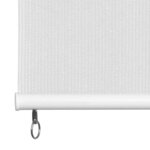 vidaXL Store roulant d'extérieur Blanc 60x140 cm PEHD