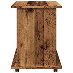 vidaXL Armoire à roulettes vieux bois 60x45x60 cm bois d'ingénierie