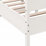 vidaXL Cadre de lit sans matelas blanc 140x200 cm bois de pin massif