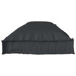 vidaXL Coussin pour banc de palette Noir 150 x 40 x 8 cm Tissu Oxford