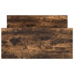 vidaXL Cadre de lit avec tête de lit Chêne fumé 80 x 200 cm