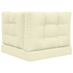 vidaXL Coussin de canapé d'extérieur Polyester Crème 60 x 60 cm