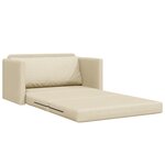 vidaXL Canapé-lit 2-en-1 Crème 124x71x78 cm Tissu