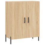 vidaXL Buffet haut Chêne sonoma 69 5x34x180 cm Bois d'ingénierie