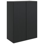 vidaXL Armoire Murale Noir 66 x 34 5 x 90 cm Bois d'ingénierie