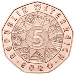 Pièce de monnaie 5 euro Autriche 2014 – Le cadeau de la chance