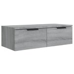 vidaXL Armoires murales 2 Pièces Sonoma gris 68x30x20cm Bois d'ingénierie