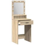 vidaXL Table de Toilette avec tiroir Chêne Sonoma 50 x 41 x 135 cm