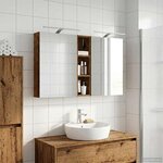 vidaXL Ensemble de Meubles de Salle de Bain 3 Pièces 120 x 14 5 x 70 cm