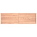 vidaXL Étagère murale marron clair bois chêne massif traité