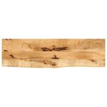 vidaXL Dessus de table 120x20x2 5cm bord vif bois massif manguier brut
