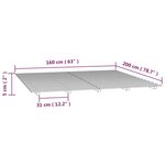 vidaXL Cadre de lit blanc 160x200 cm bois de pin massif