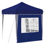 vidaXL Tente de fête pop-up 195 x 195 x 245 cm Bleu Tissu Oxford