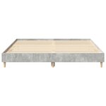 vidaXL Cadre de lit sans matelas gris béton 180x200 cm bois ingénierie