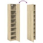vidaXL Armoire de rangement mince chêne sonoma 40x42 5x225 cm