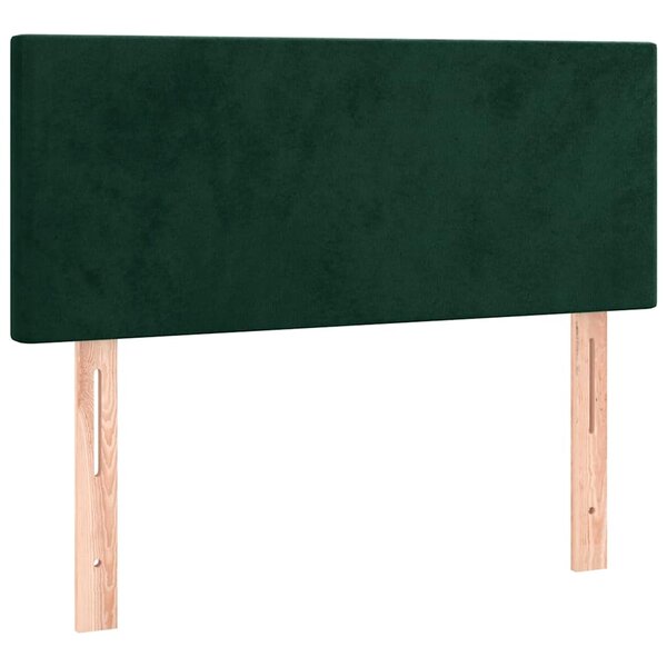 vidaXL Tête de lit Vert foncé 100x5x78/88 cm Velours
