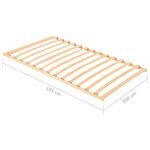 vidaXL Sommier à lattes avec 13 lattes 100x200 cm
