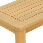 vidaXL Table console de jardin Acacia clair 110 x 40 x 75 cm