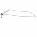 vidaXL Auvent avec Blanc 6 × 3 5 m Métal