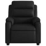 vidaXL Fauteuil inclinable électrique Noir Similicuir