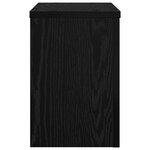 vidaXL Supports de plantes 2 Pièces Chêne noir 20x20x30 cm Bois agencé