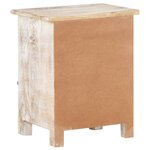 vidaXL Table de chevet 40x30x50 cm Bois d'acacia brut