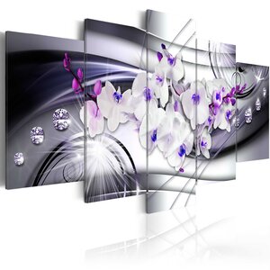 Tableau - coolness of orchid l x h en cm 200x100
