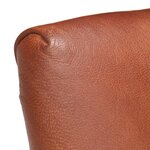 vidaXL Chaises à manger lot de 6 marron cuir de chèvre véritable