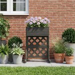 vidaXL Trellis de jardin vertical Gris 48 x 30 x 70 5 cm
