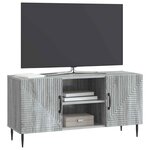 vidaXL Meuble TV Sonoma gris 102 x 34 5 x 50 cm Bois d'ingénierie