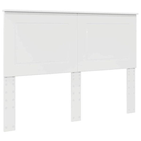 vidaXL Tête de lit Blanc brillant 160 cm Bois d'ingénierie
