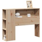 vidaXL Tête de lit avec rangement 75 cm bois massif de pin