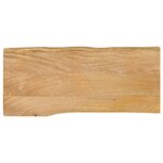 vidaXL Dessus de table 100x40x2 5 cm bord vivant bois massif manguier