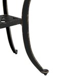vidaXL Table de jardin bronze 53x53x53 cm aluminium coulé